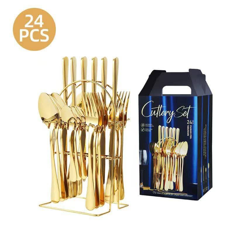 24 Pieces Cutlery Set