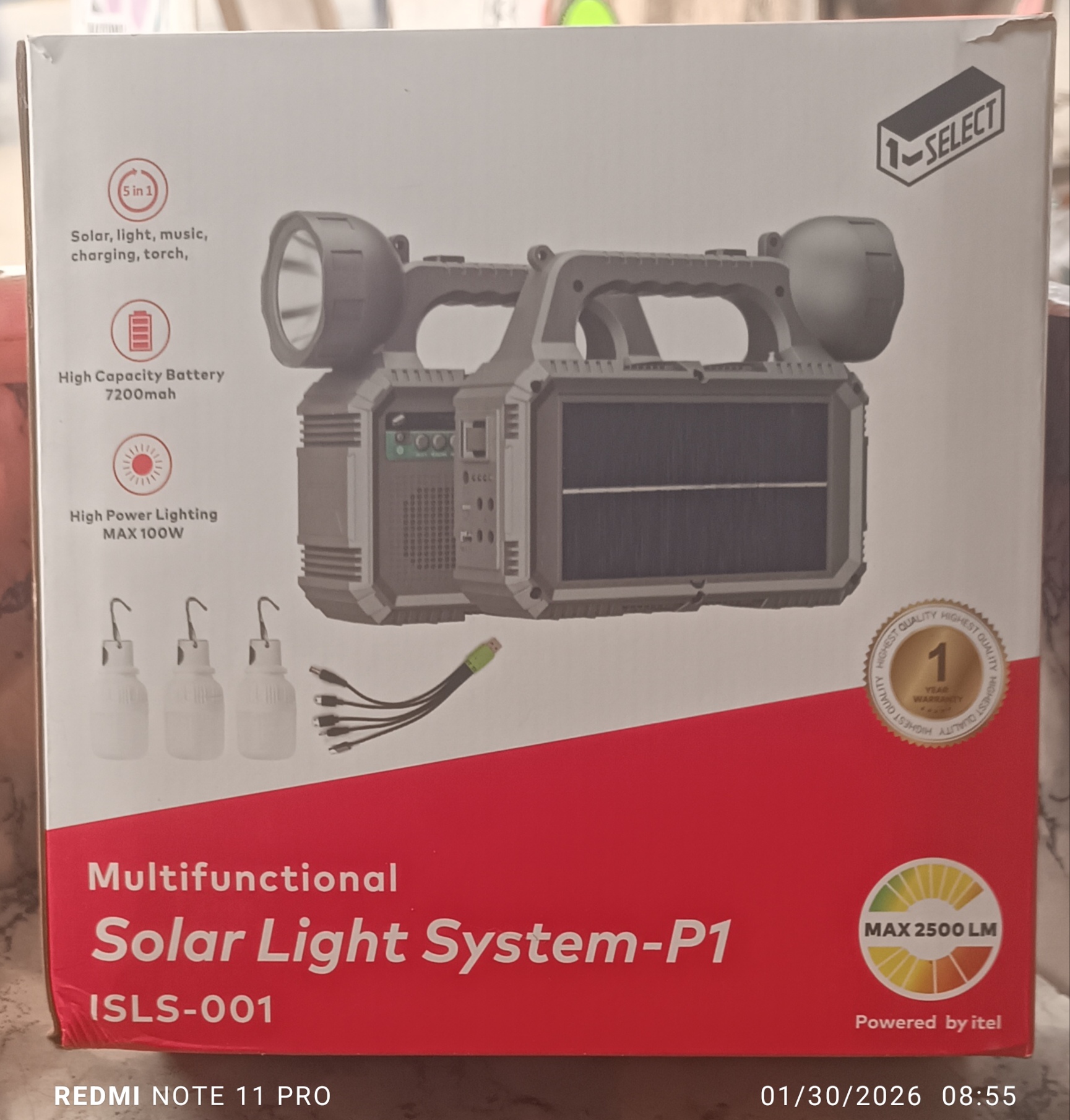 Itel Multifunctional Solar Light