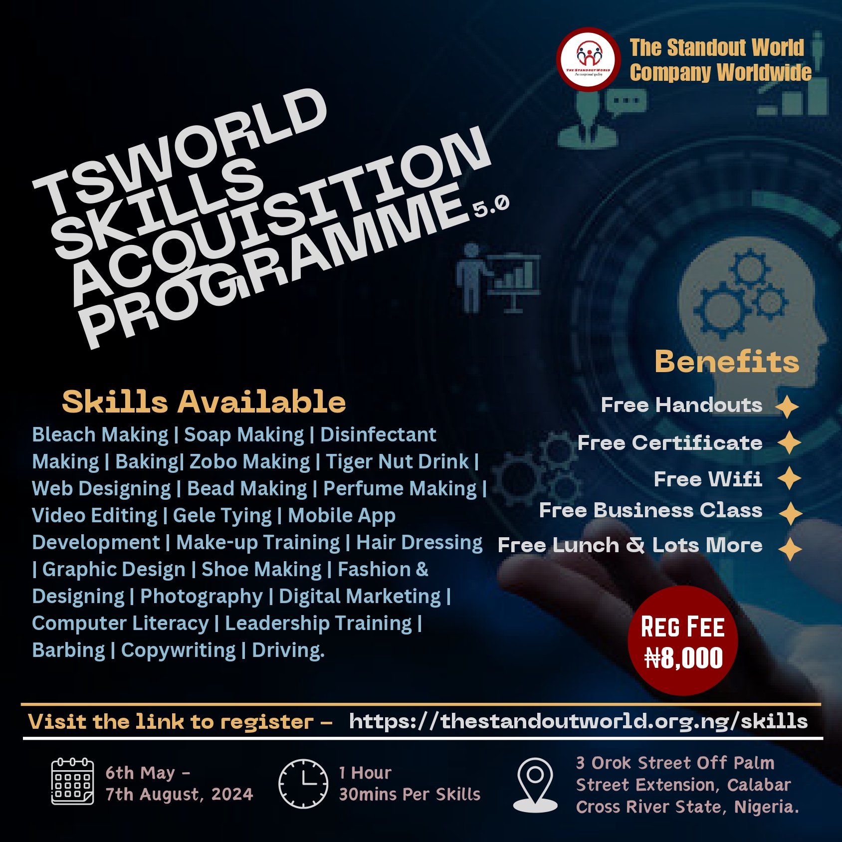 Our 5th Edition of our Annual Skills Acquisition Programme